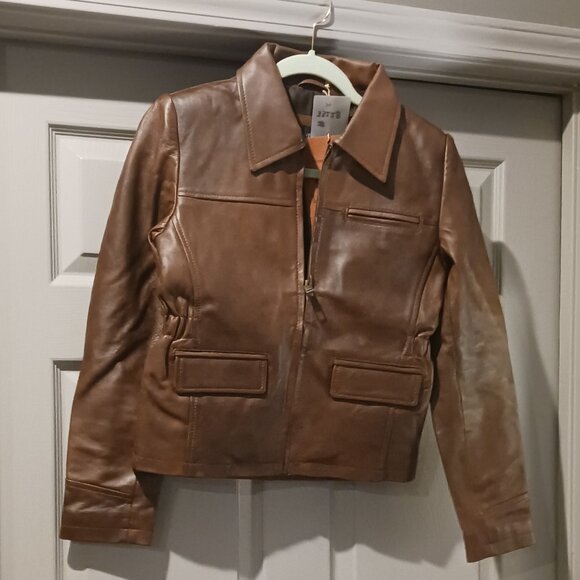 NWT LeatherCult Women's Leather Jacket Size  Small - Picture 1 of 5